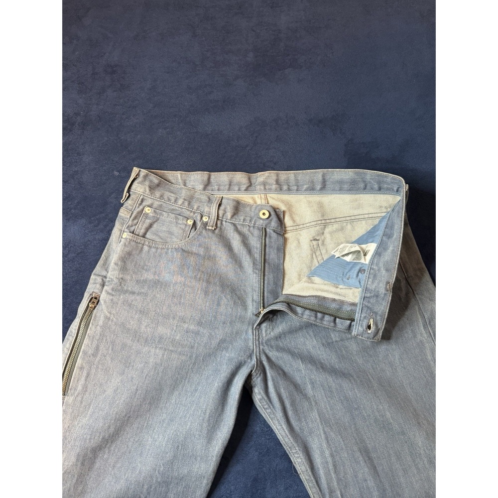 Levis 569 Loose Straight Jeans Mens W36 L34 Blue Denim Side Zipper Y2K Mexico
